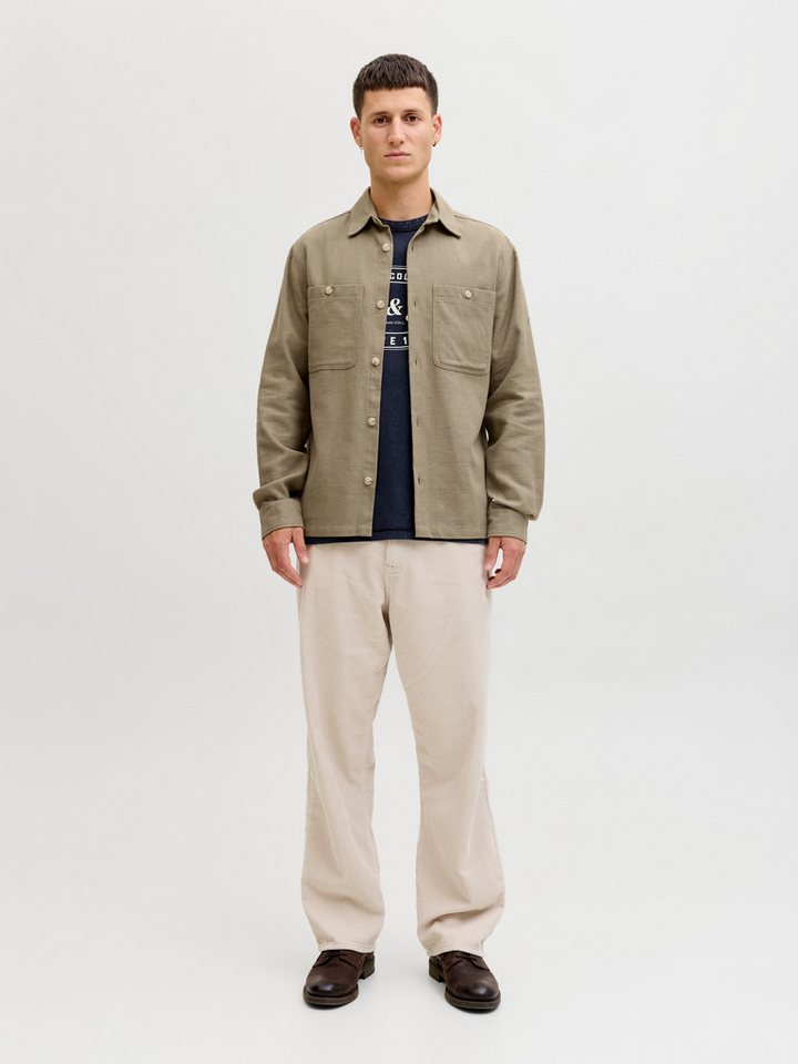 Jack & Jones Langarmhemd JPRBLURAYLE LINEN BL. SOLID LS SHIRT SN – Bild 4 von 5