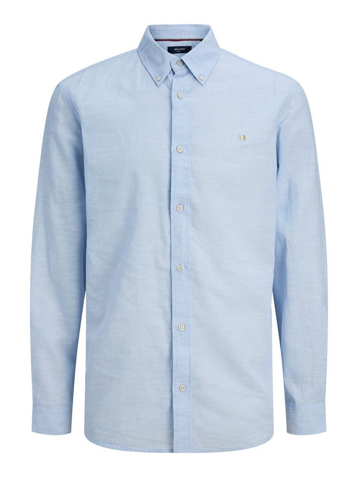 Jack & Jones Langarmhemd JPRBLUSUMMER LINEN BLEND SHIELD LS SHIRT Baumwolle mit Leinen, normal geschnitten – Bild 2 von 2