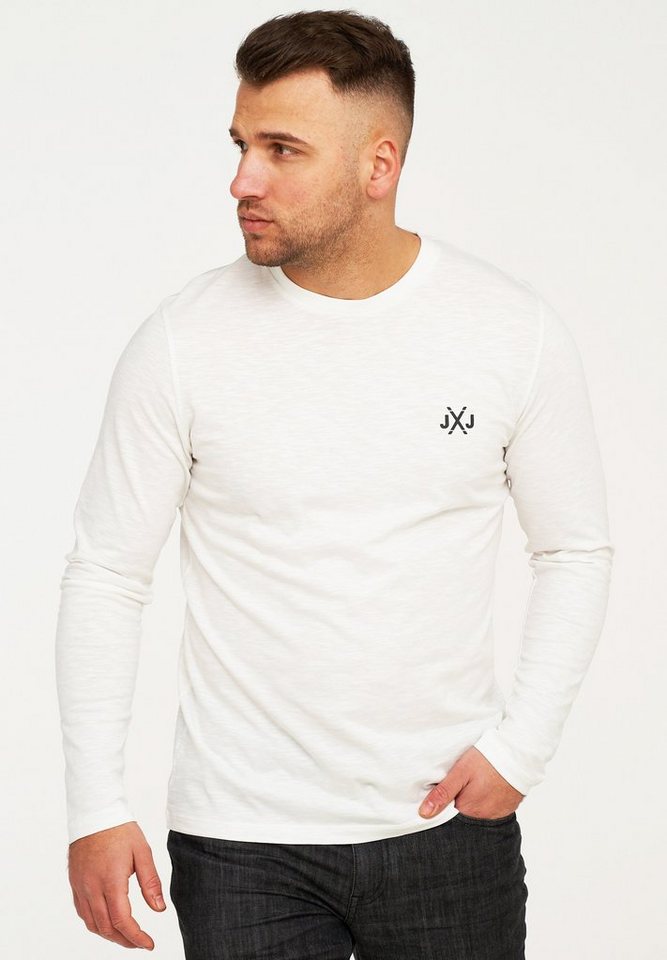 Jack & Jones Langarmshirt JCORISE INFINITY TEE LS CREW NECK 3-Pack Herren Langarmshirt 3er Pack Unifarben Basic Stretch Shirt Baumwolle – Bild 3 von 4