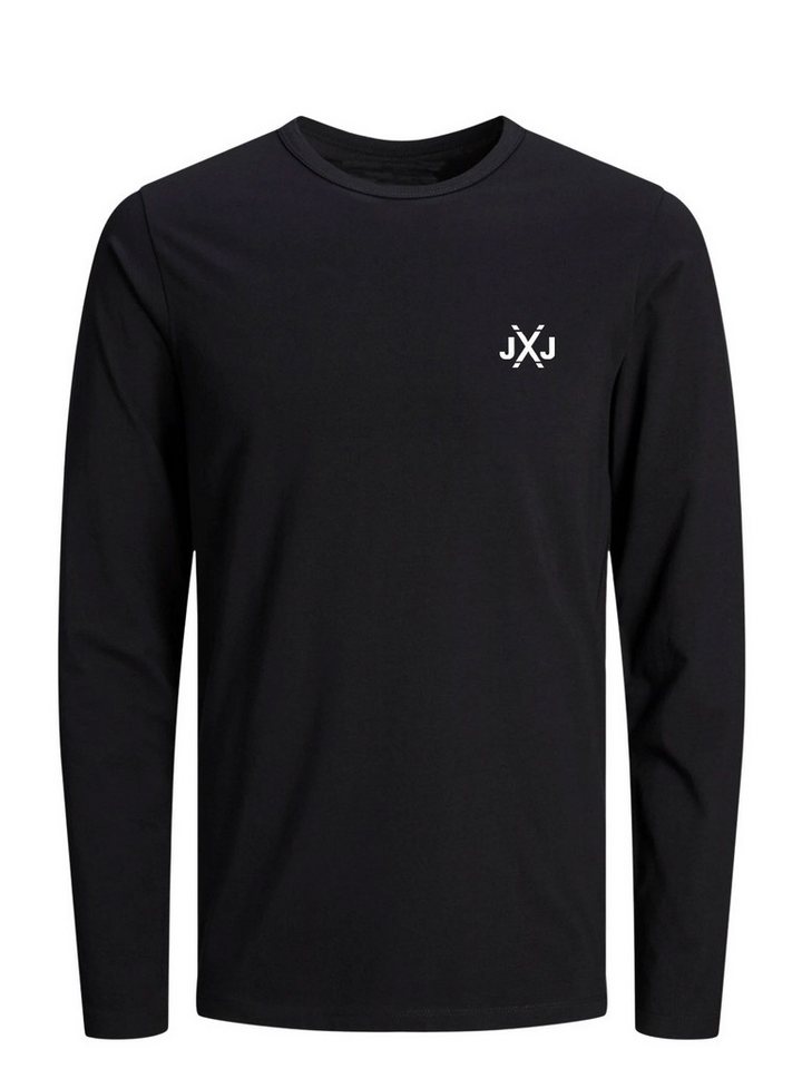 Jack & Jones Langarmshirt JCORISE INFINITY TEE LS CREW NECK 3-Pack Herren Langarmshirt 3er Pack Unifarben Basic Stretch Shirt Baumwolle – Bild 2 von 4