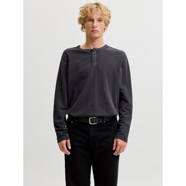 Jack & Jones Langarmshirt JPRBLUAARON LS HENLEY TEE Baumwollmischung, regular fit