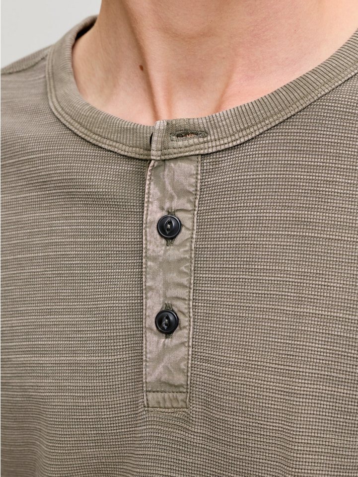 Jack & Jones Langarmshirt JPRBLUAARON LS HENLEY TEE Baumwollmischung, regular fit – Bild 2 von 5