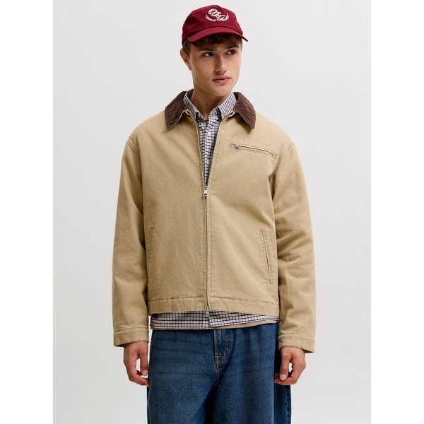 Jack & Jones Outdoorjacke JORCHAMBERI WORKER JACKET SN Baumwolle