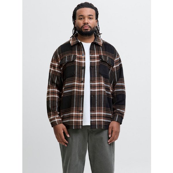 Jack & Jones PlusSize Langarmhemd JJEBRADLEY OLLIE OVERSHIRT LS NOOS PLS