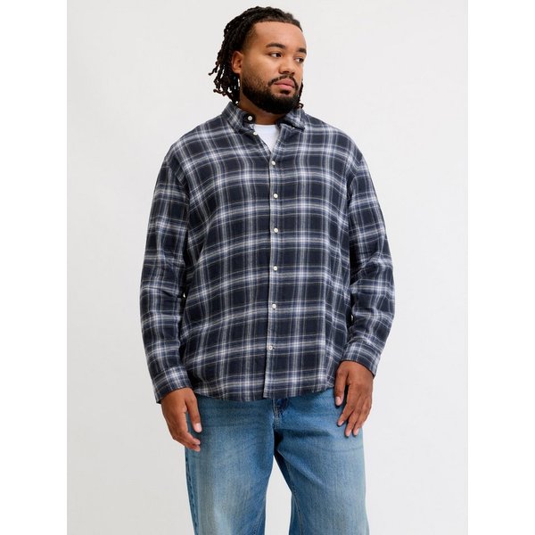 Jack & Jones PlusSize Langarmhemd JJEFIELD CHECK SHIRT LS SN PLS Baumwolle, relaxed fit