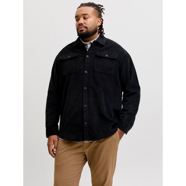 Jack & Jones PlusSize Langarmhemd JJEREGENT CORD OVERSHIRT LS SN PLS Baumwolle, regular fit