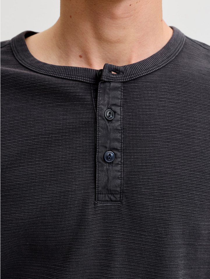 Jack & Jones PlusSize Langarmshirt JPRBLUAARON LS HENLEY TEE PLS Baumwollmischung, regular fit – Bild 4 von 5