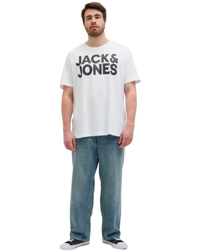 Jack & Jones PlusSize Print-Shirt (Spar-Set, 3er-Pack) Big Size Shirt Übergrößen Shirt – Bild 5 von 5