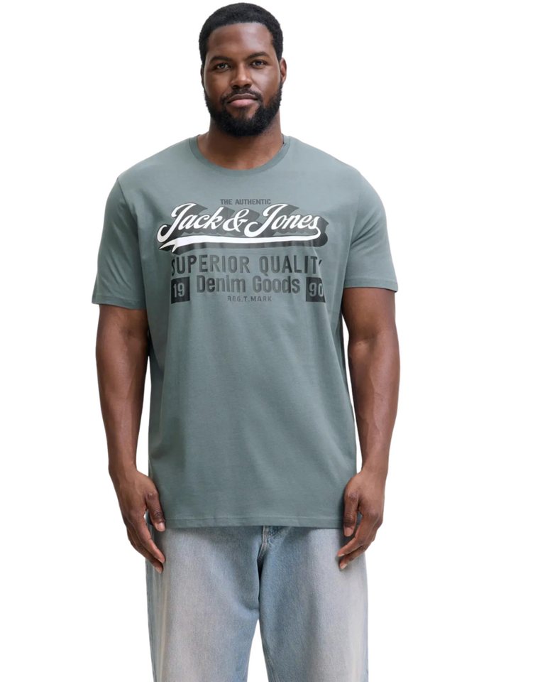 Jack & Jones PlusSize Print-Shirt (Spar-Set, 3er-Pack) Big Size Shirt Übergrößen Shirt – Bild 2 von 5