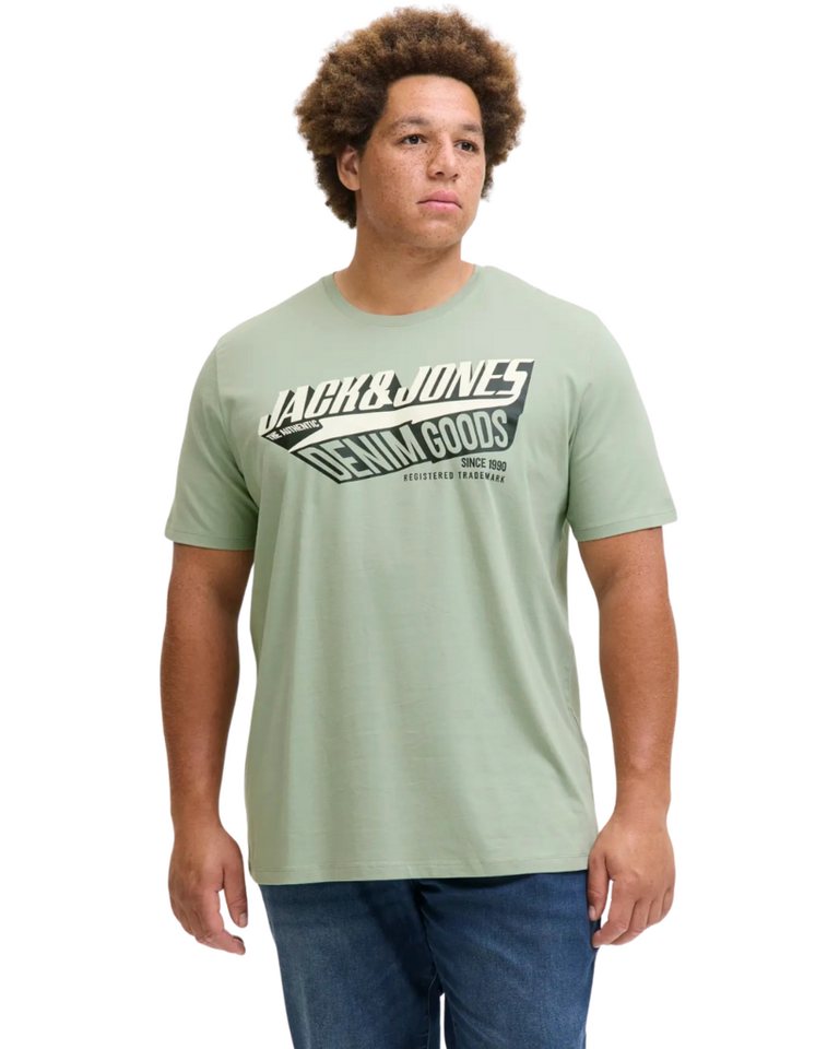 Jack & Jones PlusSize Print-Shirt (Spar-Set, 3er-Pack) Big Size Shirt Übergrößen Shirt – Bild 4 von 5