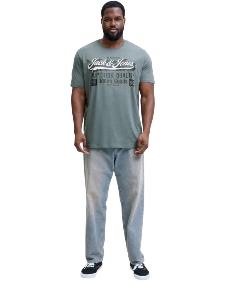 Jack & Jones PlusSize Print-Shirt (Spar-Set, 3er-Pack) Big Size Shirt Übergrößen Shirt – Bild 5 von 5