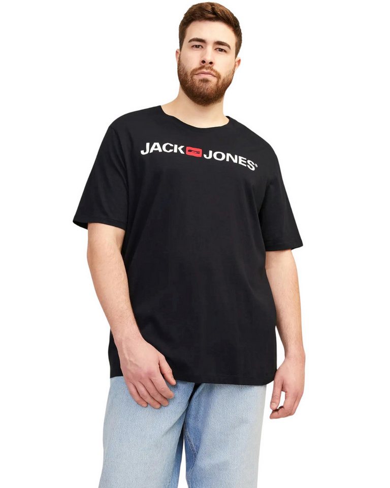 Jack & Jones PlusSize Print-Shirt (Spar-Set, 3er-Pack) Big Size Shirt Übergrößen Shirt – Bild 2 von 4