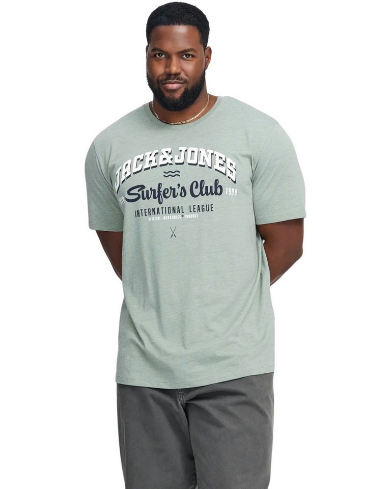 Jack & Jones PlusSize Print-Shirt (Spar-Set, 3er-Pack) Big Size Shirt Übergrößen Shirt – Bild 2 von 3