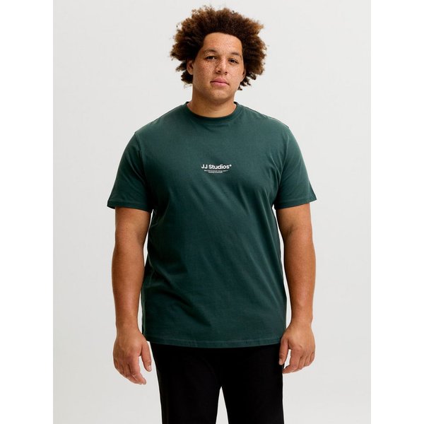 Jack & Jones PlusSize Rundhalsshirt JJESOHO TEE SS CREW NECK NOOS PLS Baumwolle, regular fit