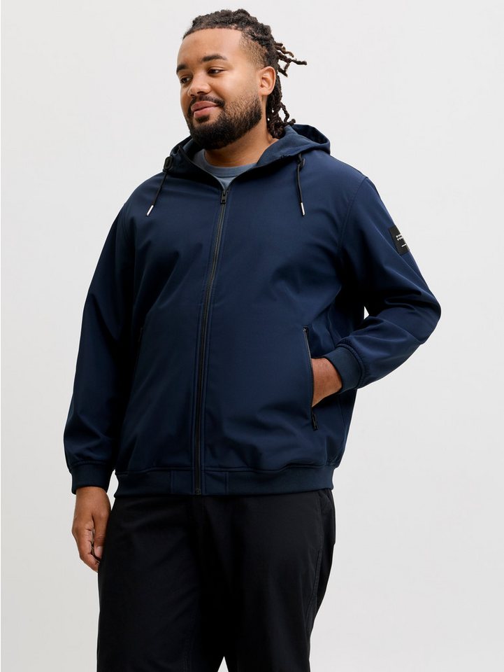 Jack & Jones PlusSize Softshelljacke JJEBASIC mit Kapuze und wasserabweisendem Stoff Kunstfaser, regular fit – Bild 2 von 5