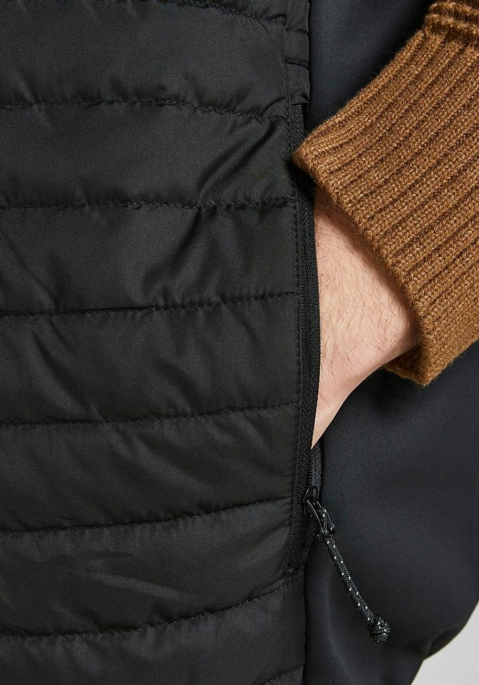 Jack & Jones PlusSize Steppweste MULTI mit Stehkragen und normaler Form unifarben, modisch, regular fit, Polyester, Stehkragen – Bild 3 von 5