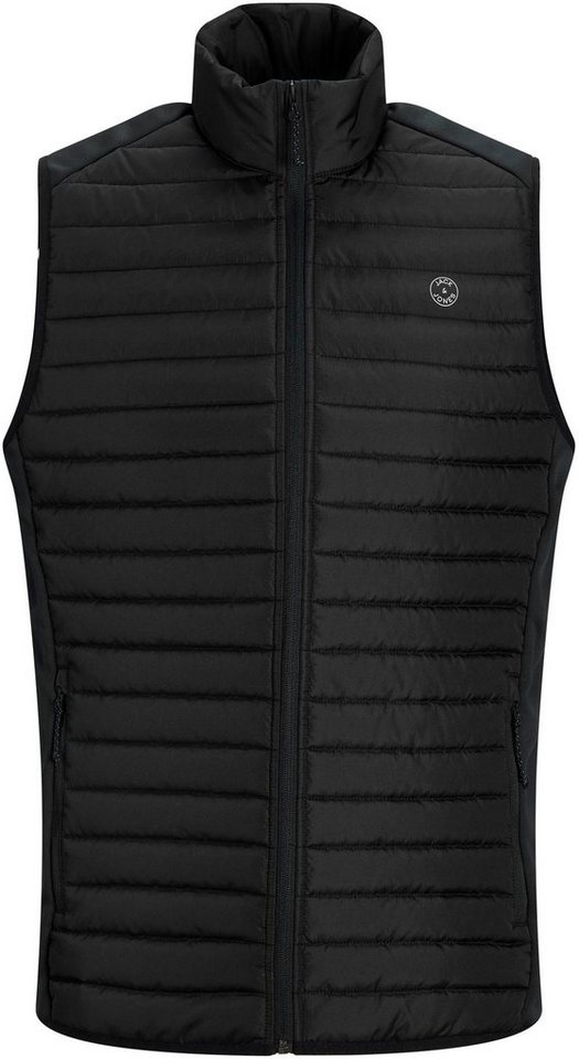 Jack & Jones PlusSize Steppweste MULTI mit Stehkragen und normaler Form unifarben, modisch, regular fit, Polyester, Stehkragen – Bild 5 von 5