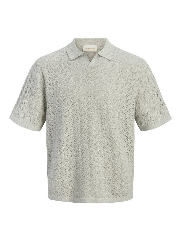 Jack & Jones Polokragenpullover JORTYLER KNIT SS SPLIT NECK POLO SN Baumwollmischung, regular fit – Bild 2 von 5