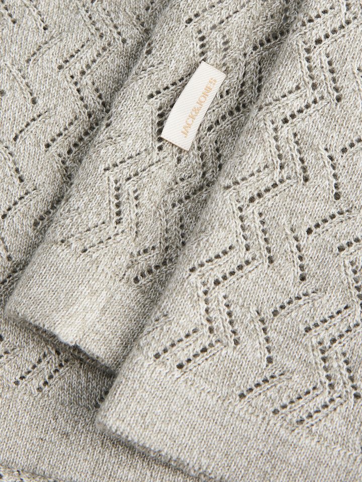 Jack & Jones Polokragenpullover JORTYLER KNIT SS SPLIT NECK POLO SN Baumwollmischung, regular fit – Bild 4 von 5