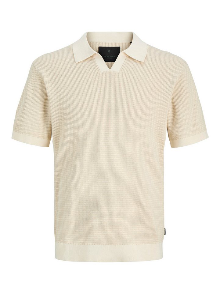 Jack & Jones Polokragenpullover JPRBLAHUDSON KNIT SPLIT NECK SS SN Baumwolle – Bild 2 von 2