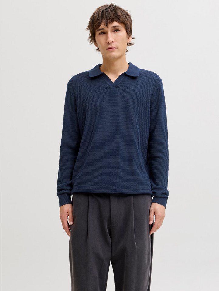 Jack & Jones Polokragenpullover JPRBLURILEY KNIT SPLIT NECK LS SN – Bild 2 von 5