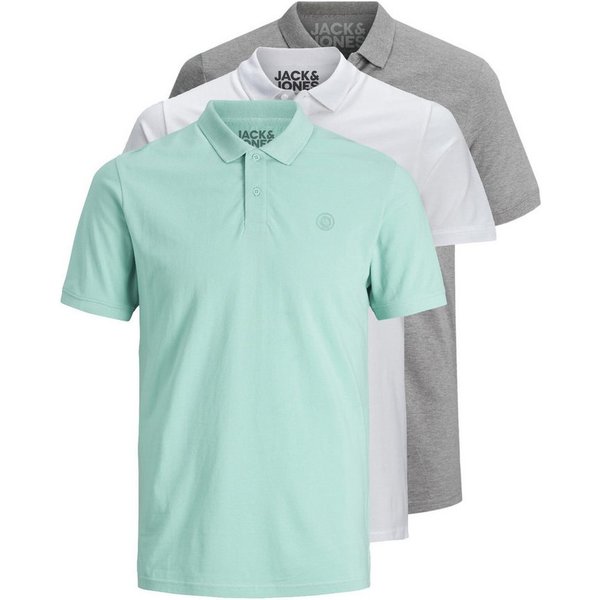 Jack & Jones Poloshirt Basic (3-tlg., 3er Pack) slimfit / figurbetont geschnitten