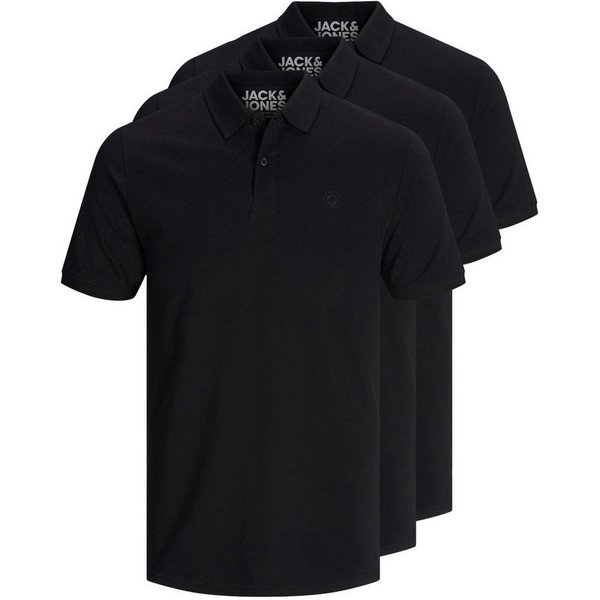 Jack & Jones Poloshirt Basic (3-tlg., 3er Pack) slimfit / figurbetont geschnitten