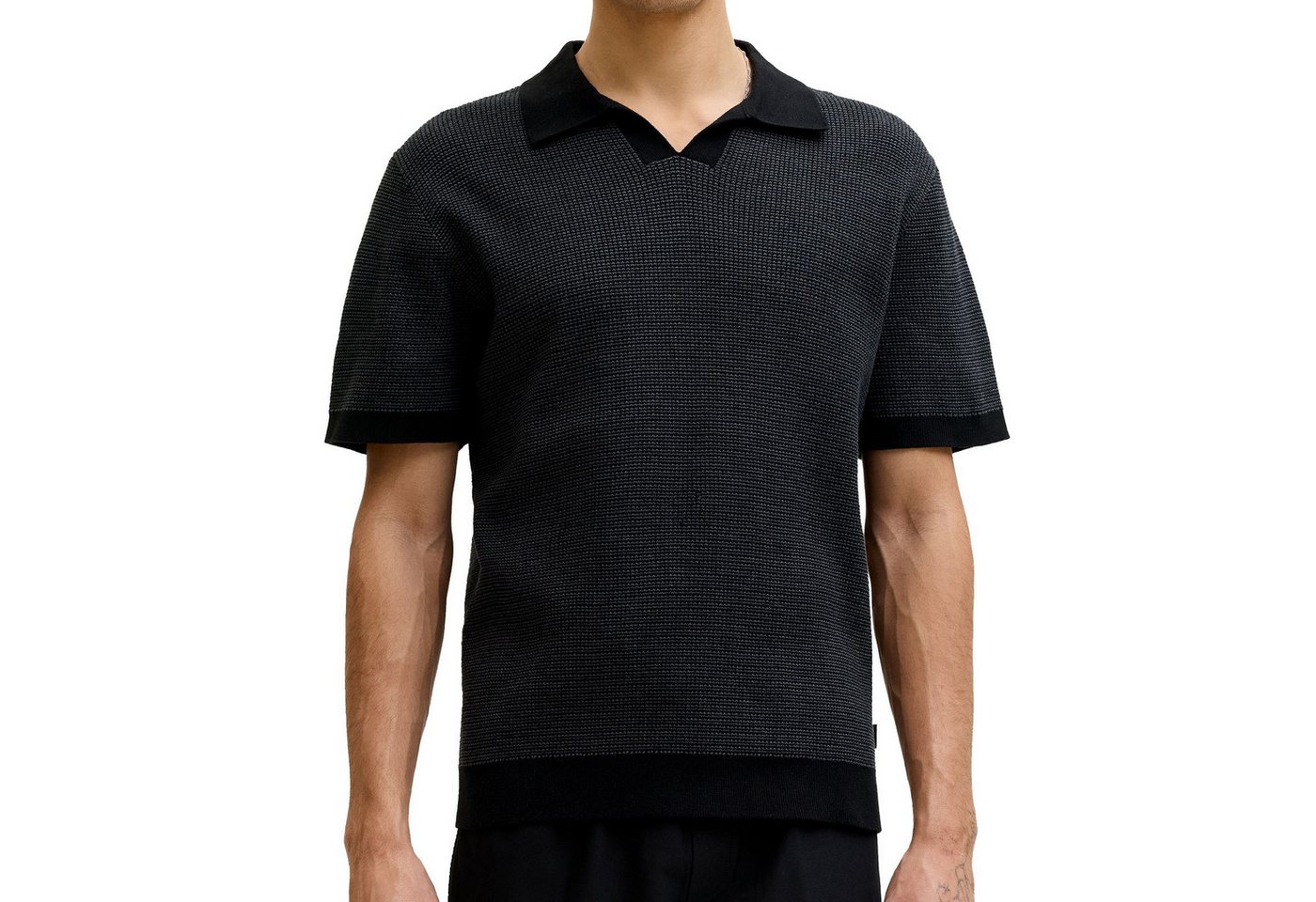 Jack & Jones Poloshirt Blahudson Knit Split Neck mit Splitneck-Ausschnitt – Bild 3 von 5