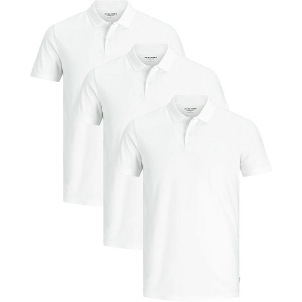 Jack & Jones Poloshirt (Spar-Set, 3er-Pack) mit besticktem Logo