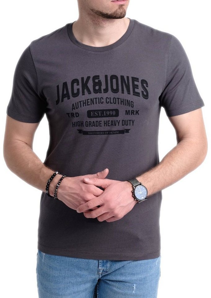 Jack & Jones Print-Shirt (Spar Set, 5er-Pack) T-Shirts mit Aufdruck aus Baumwolle – Bild 2 von 5