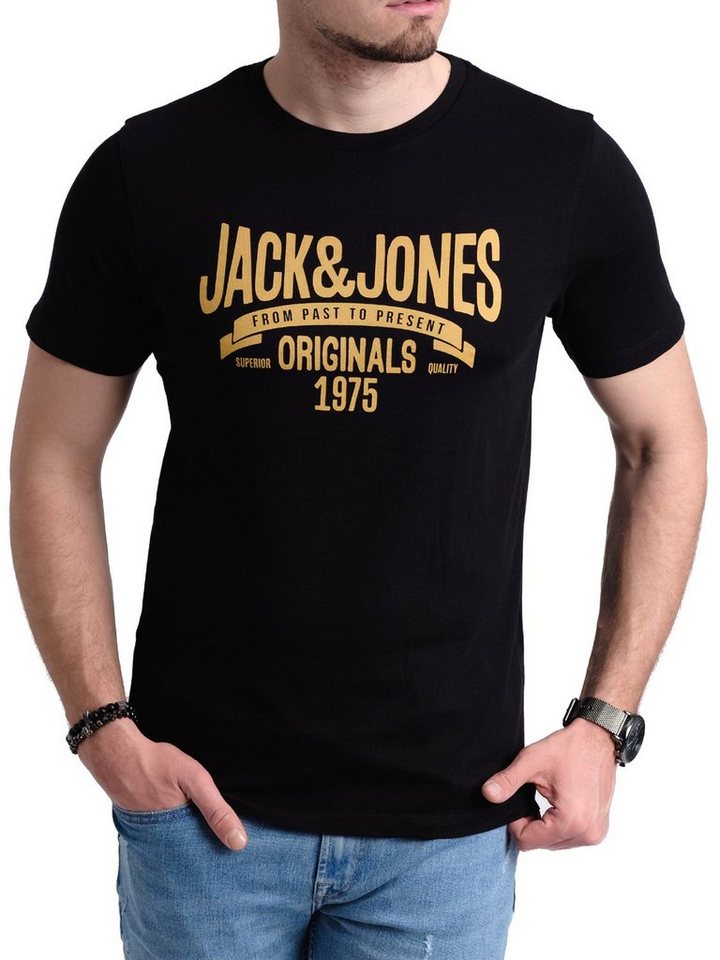 Jack & Jones Print-Shirt (Spar Set, 5er-Pack) T-Shirts mit Aufdruck aus Baumwolle – Bild 3 von 5