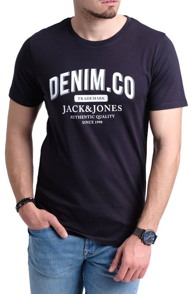 Jack & Jones Print-Shirt (Spar Set, 5er-Pack) T-Shirts mit Aufdruck aus Baumwolle – Bild 4 von 5