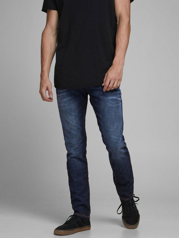 Jack & Jones Regular-fit-Jeans Jeans TIM Straight Legs Flat Front TIM für Herren (1-tlg) Bio-Baumwolle nachhaltig unifarben wärmend Knöpfe – Bild 3 von 5
