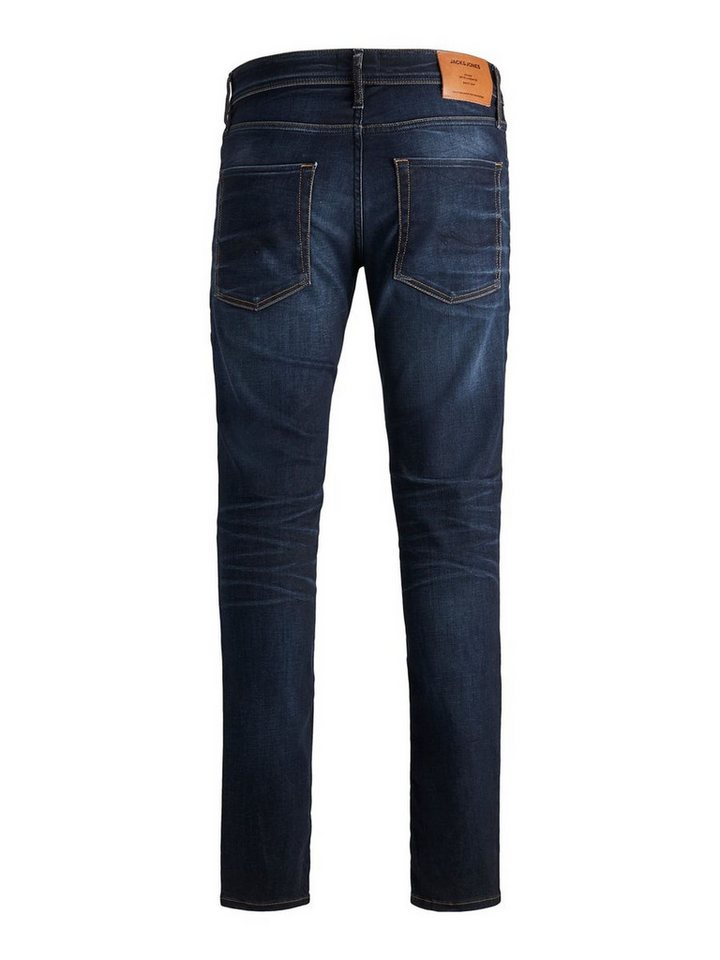 Jack & Jones Regular-fit-Jeans Jeans TIM Straight Legs Flat Front TIM für Herren (1-tlg) Bio-Baumwolle nachhaltig unifarben wärmend Knöpfe – Bild 5 von 5