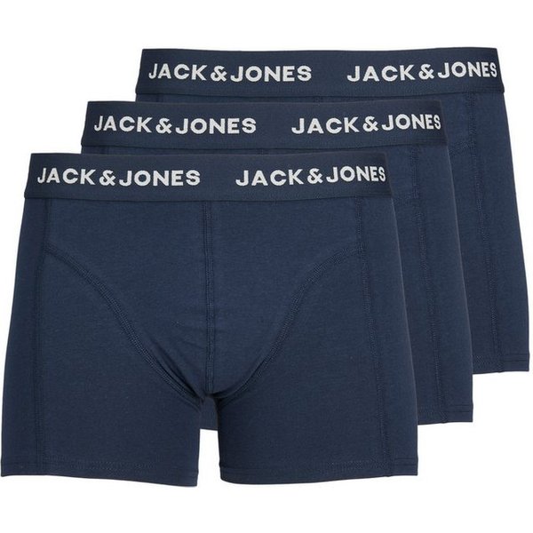 Jack & Jones Retro Boxer 3er Pack Anthony (Spar-Set, 3-St) Retro Short / Pant - Baumwolle - ohne Eingriff - Atmungsaktiv