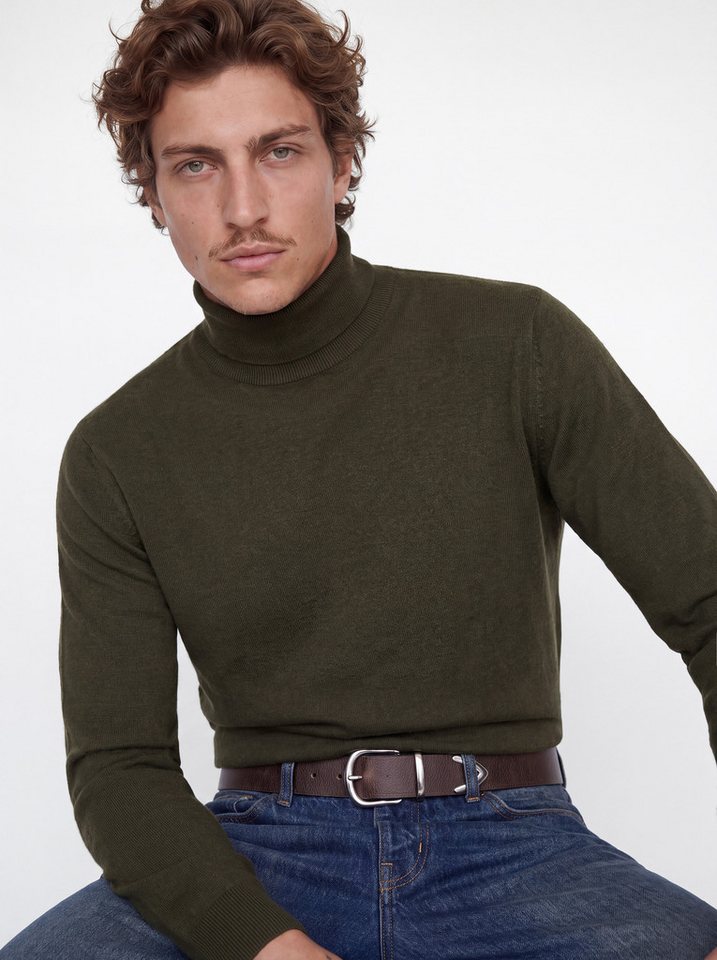 Jack & Jones Rollkragenpullover JJEEMIL KNIT ROLL NECK NOOS Baumwollmischung, regular fit – Bild 3 von 5
