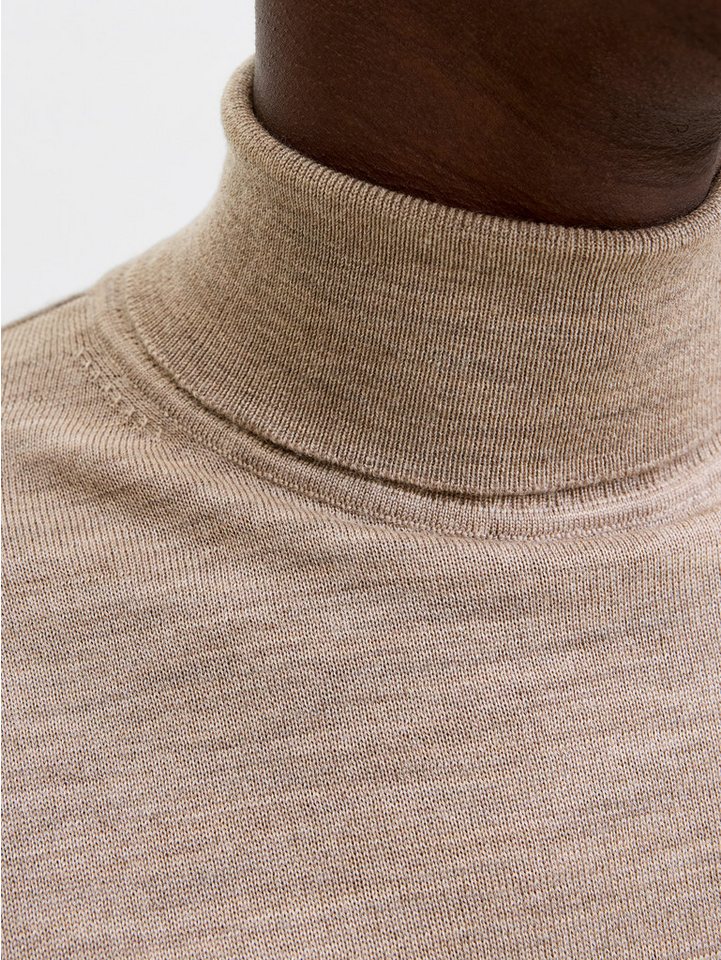 Jack & Jones Rollkragenpullover JPRBLAMERINO KNIT ROLL NECK Wolle, regular fit – Bild 4 von 5
