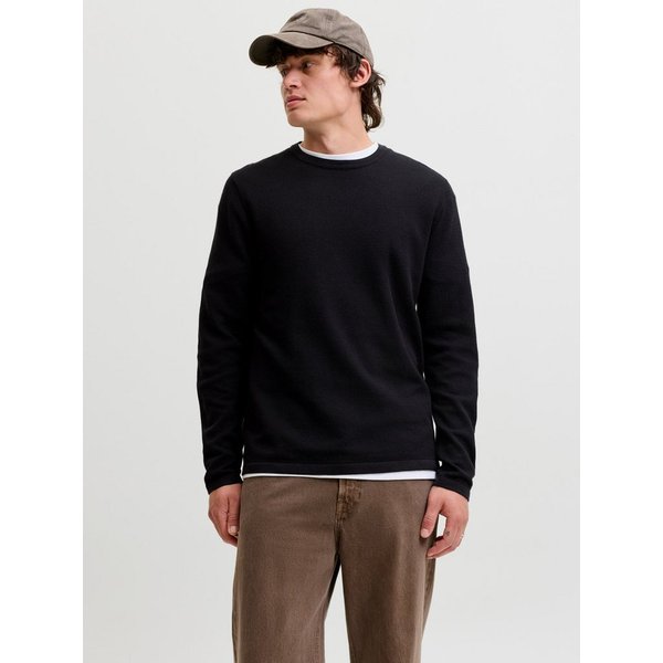 Jack & Jones Rundhalspullover JJEAUSTIN KNIT CREW NECK NOOS Baumwollmischung, regular fit