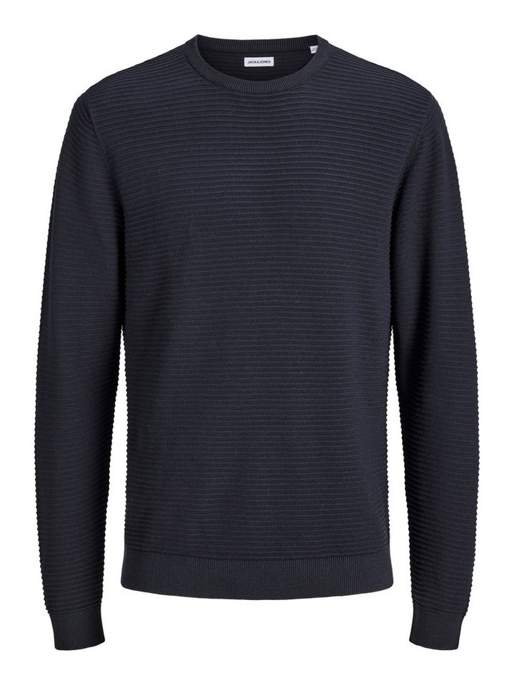 Jack & Jones Rundhalspullover JJEBRODY KNIT CREW NECK Baumwolle – Bild 4 von 5
