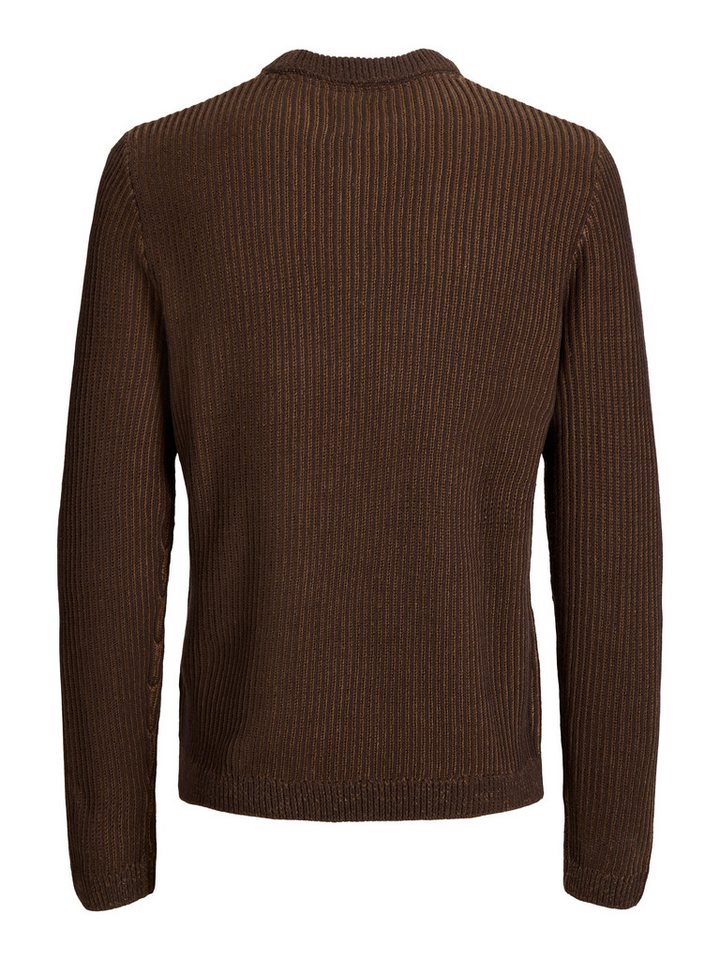 Jack & Jones Rundhalspullover JJEDOVER KNIT CREW NECK SN Baumwollmischung, regular fit – Bild 5 von 5