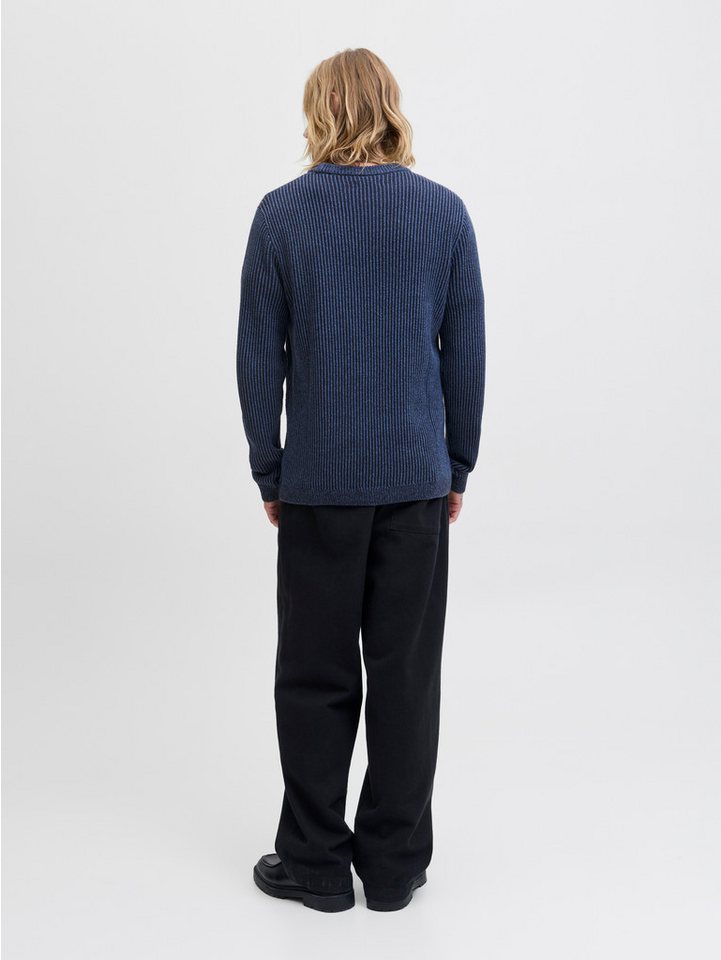 Jack & Jones Rundhalspullover JJEDOVER KNIT CREW NECK SN Baumwollmischung, regular fit – Bild 5 von 5