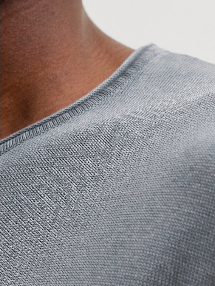 Jack & Jones Rundhalspullover JJELEO KNIT CREW NECK NOOS Baumwolle, regular fit – Bild 3 von 5