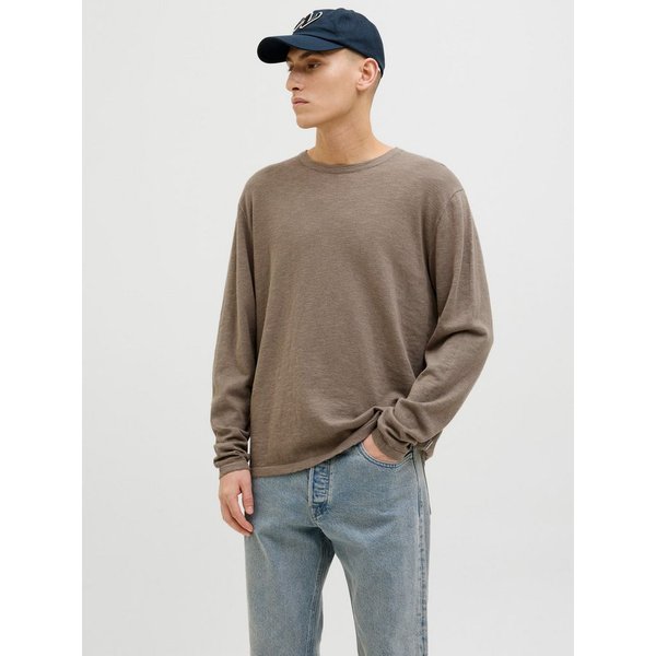 Jack & Jones Rundhalspullover JJESUMMER KNIT CREW NECK SN mit Rundhalsausschnitt