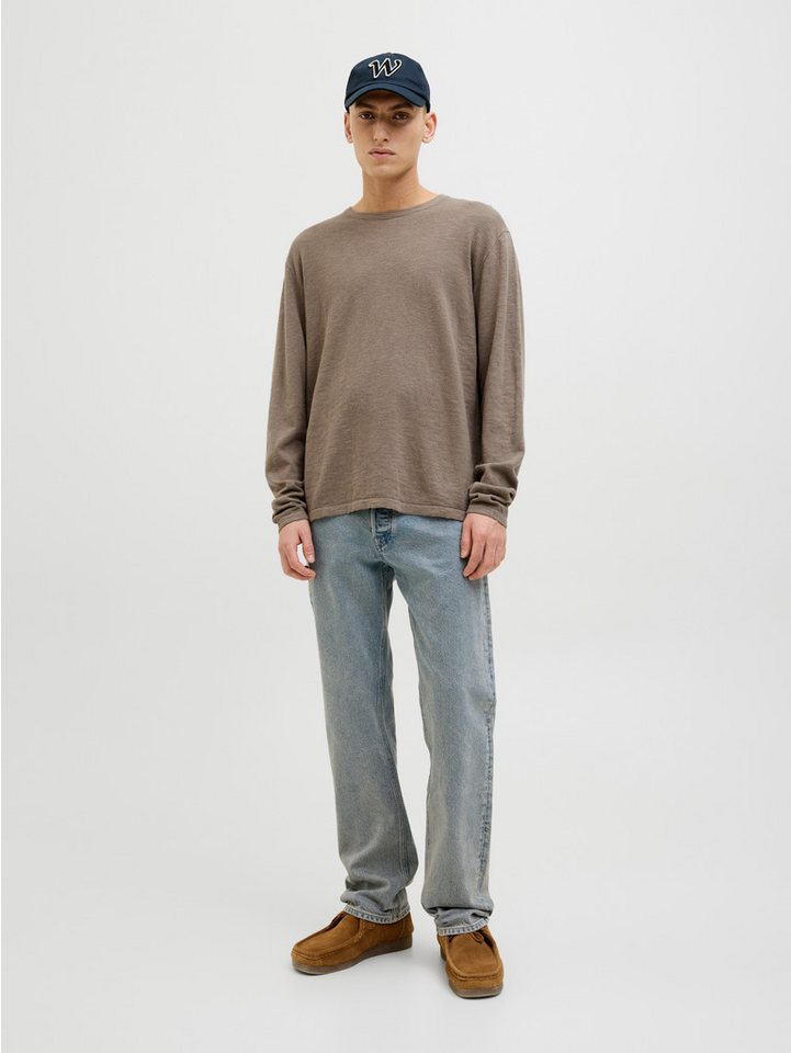 Jack & Jones Rundhalspullover JJESUMMER KNIT CREW NECK SN mit Rundhalsausschnitt – Bild 4 von 5