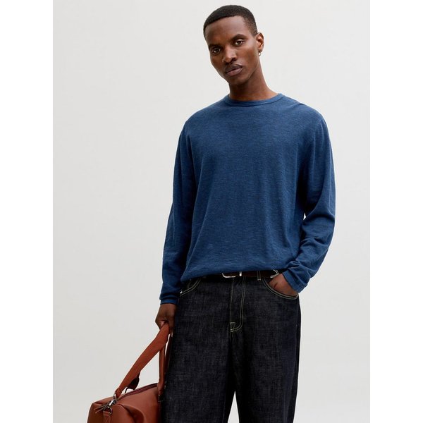 Jack & Jones Rundhalspullover JJESUMMER KNIT CREW NECK SN mit Rundhalsausschnitt