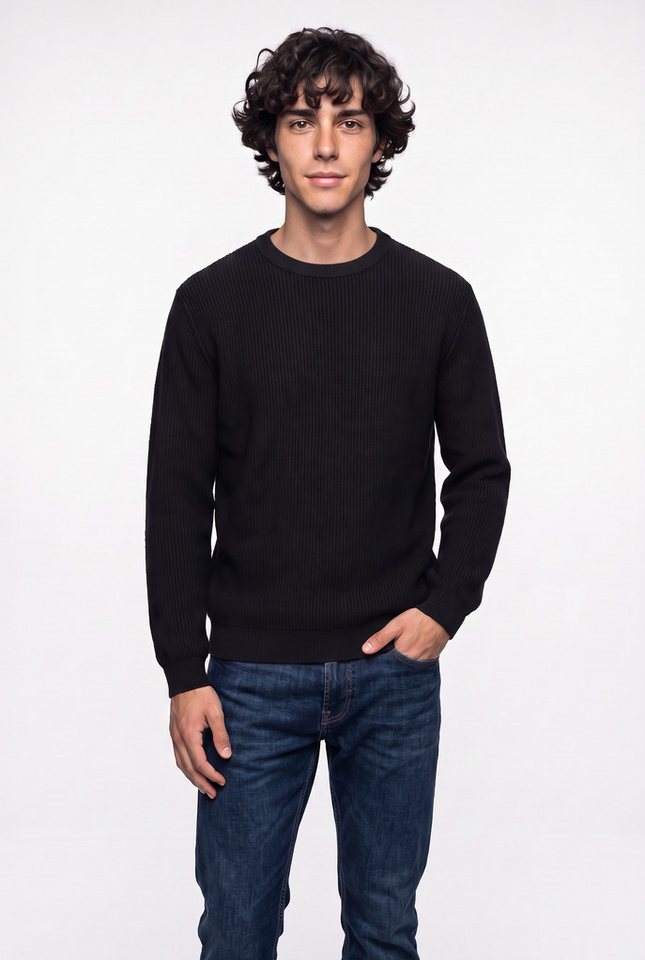 Jack & Jones Rundhalspullover JPRBLACONNOR KNIT CREW NECK Baumwolle, regular fit – Bild 3 von 3