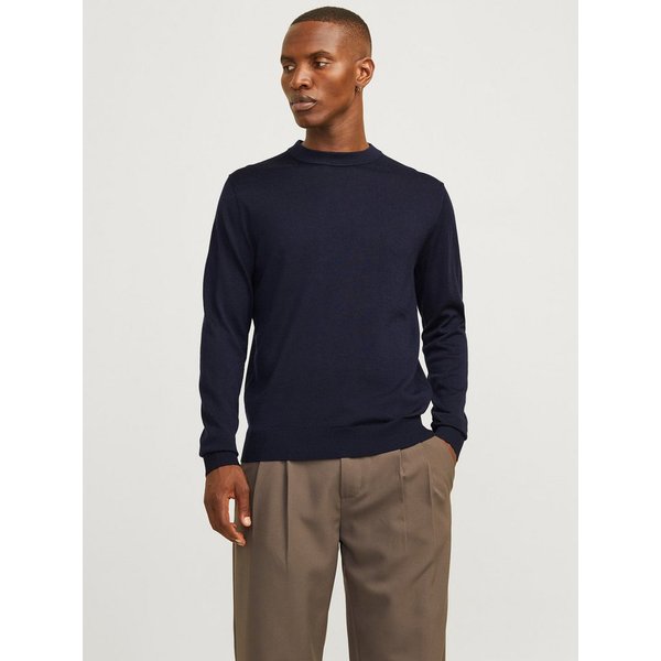 Jack & Jones Rundhalspullover JPRBLAMILANO STITCH KNIT CREW NECK SN Baumwolle, relaxed fit