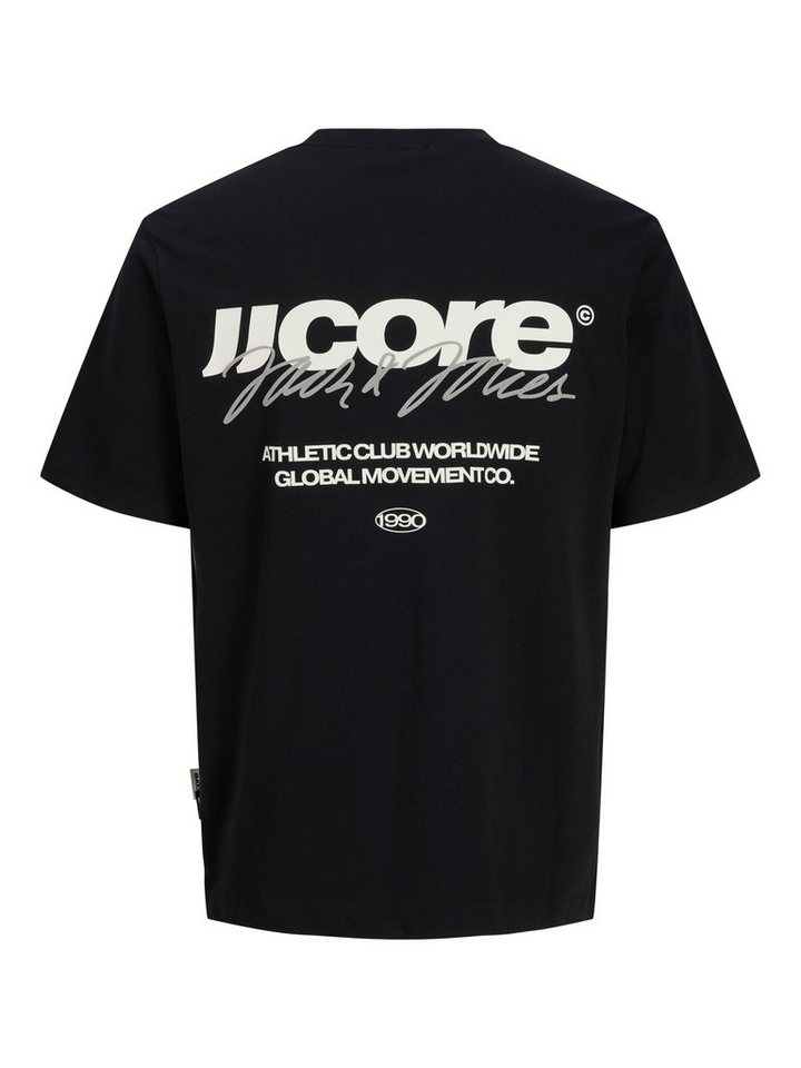 Jack & Jones Rundhalsshirt JCOCLUB BACK SCRIPT TEE SS CREW NECK SN Baumwolle, relaxed fit – Bild 5 von 5