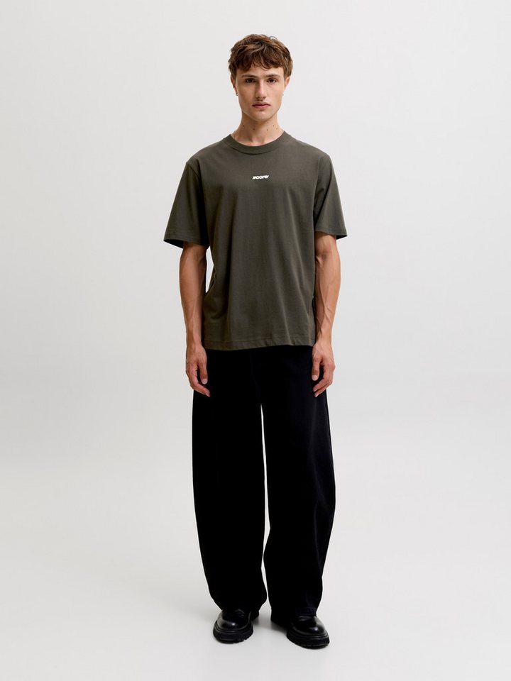 Jack & Jones Rundhalsshirt JCOCLUB BACK SCRIPT TEE SS CREW NECK SN Baumwolle, relaxed fit – Bild 2 von 5