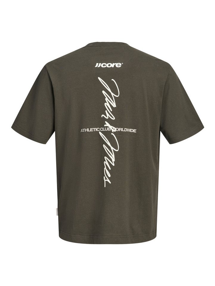 Jack & Jones Rundhalsshirt JCOCLUB BACK SCRIPT TEE SS CREW NECK SN Baumwolle, relaxed fit – Bild 5 von 5
